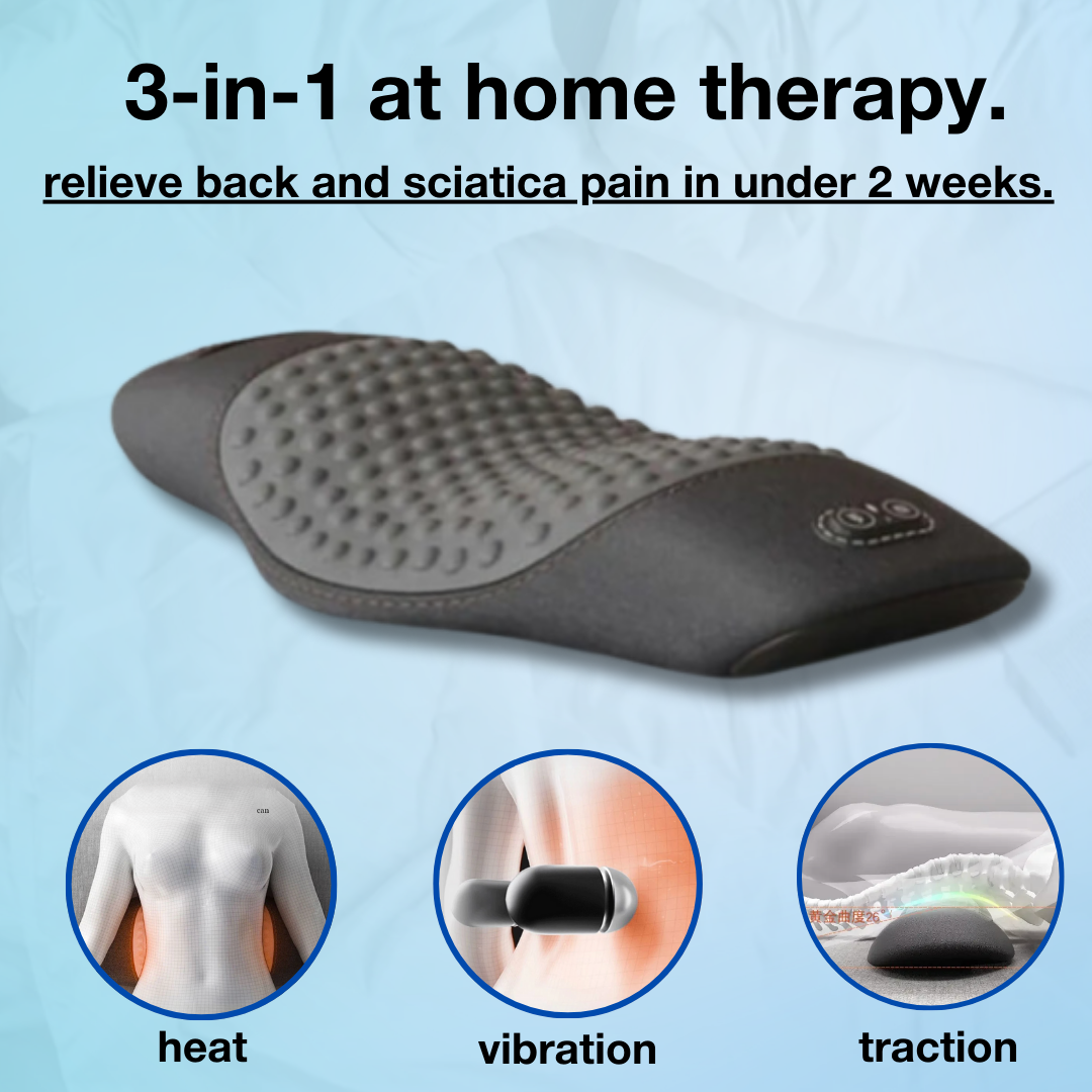 3-IN-1 LUMBAR MASSAGER PILLOW - 50% OFF TODAY