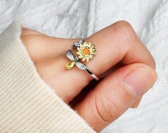 Sunflower Worry Ring