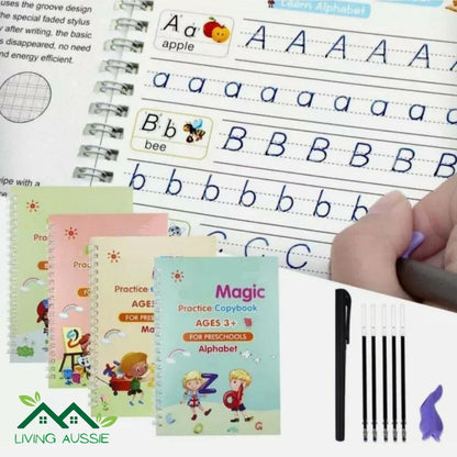 Magical Handwriting Books (4 Pack + Pen Set)