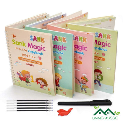 Magical Handwriting Books (4 Pack + Pen Set)