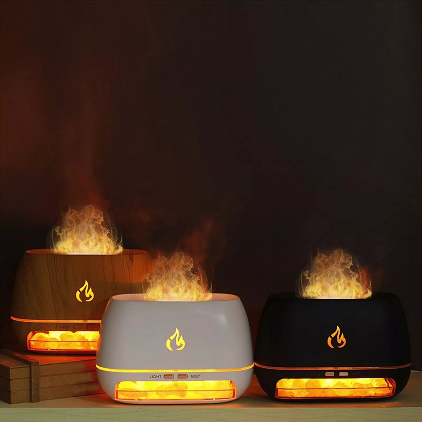 Flame Himalayan Salt Lamp Diffuser