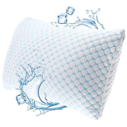 Cooling Gel Infused Pillow for Hot sleepers & Back Discomfort